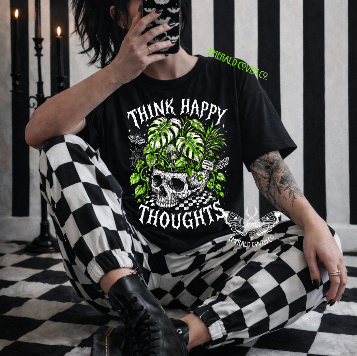 HAPPY THOUGHTS *BLACK FAB ONLY*