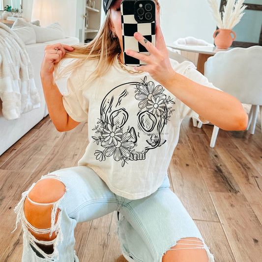 FLORAL SKULL