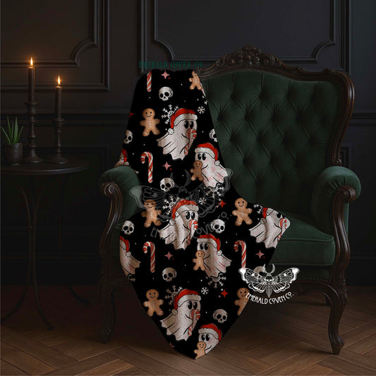 XMAS GHOST COOKIES BLANKET